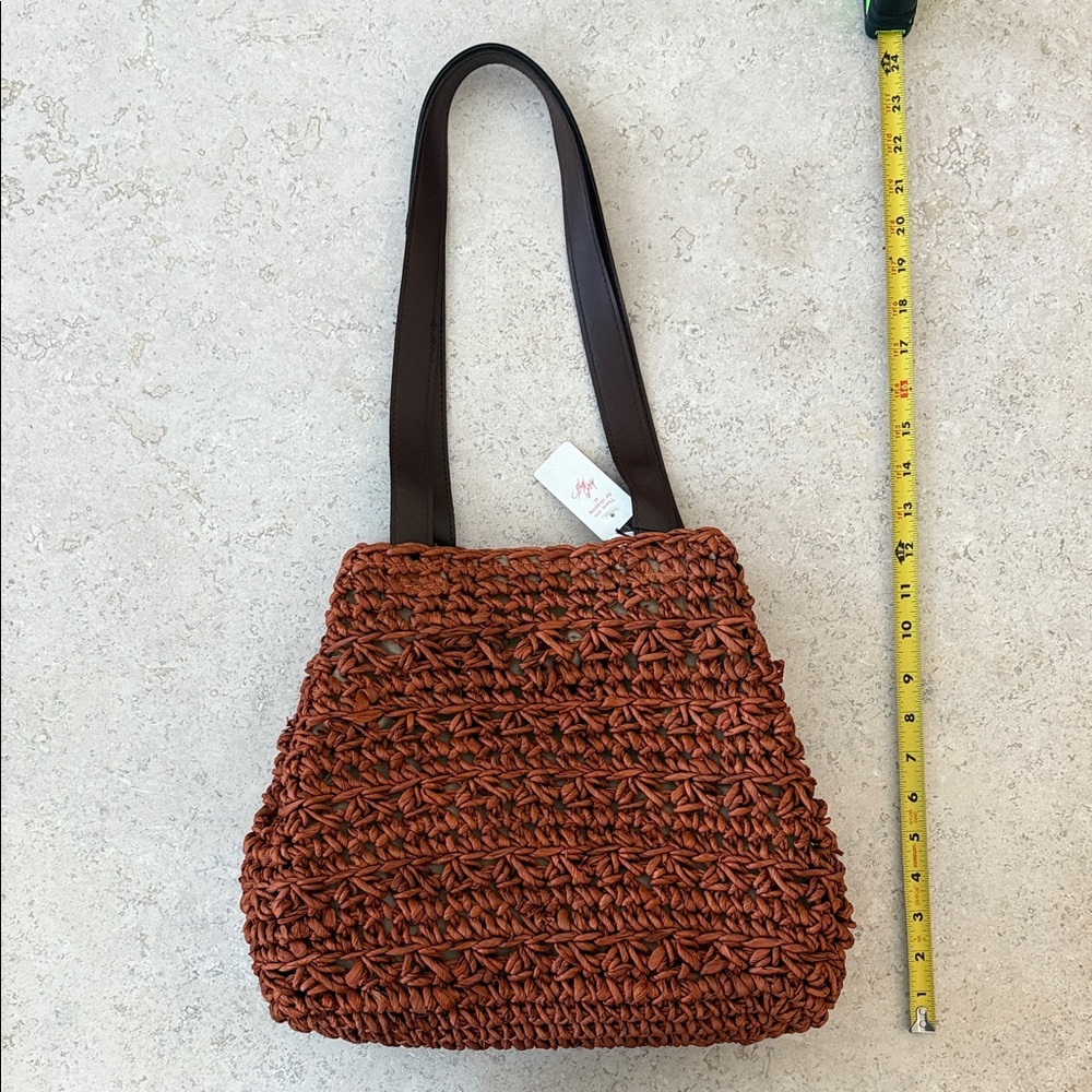 Vintage Magid Rust Woven Shoulder Bag - Picture 2 of 3